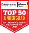 Princeton Review top 50 undergraduate entrepreneurship programs of 2023