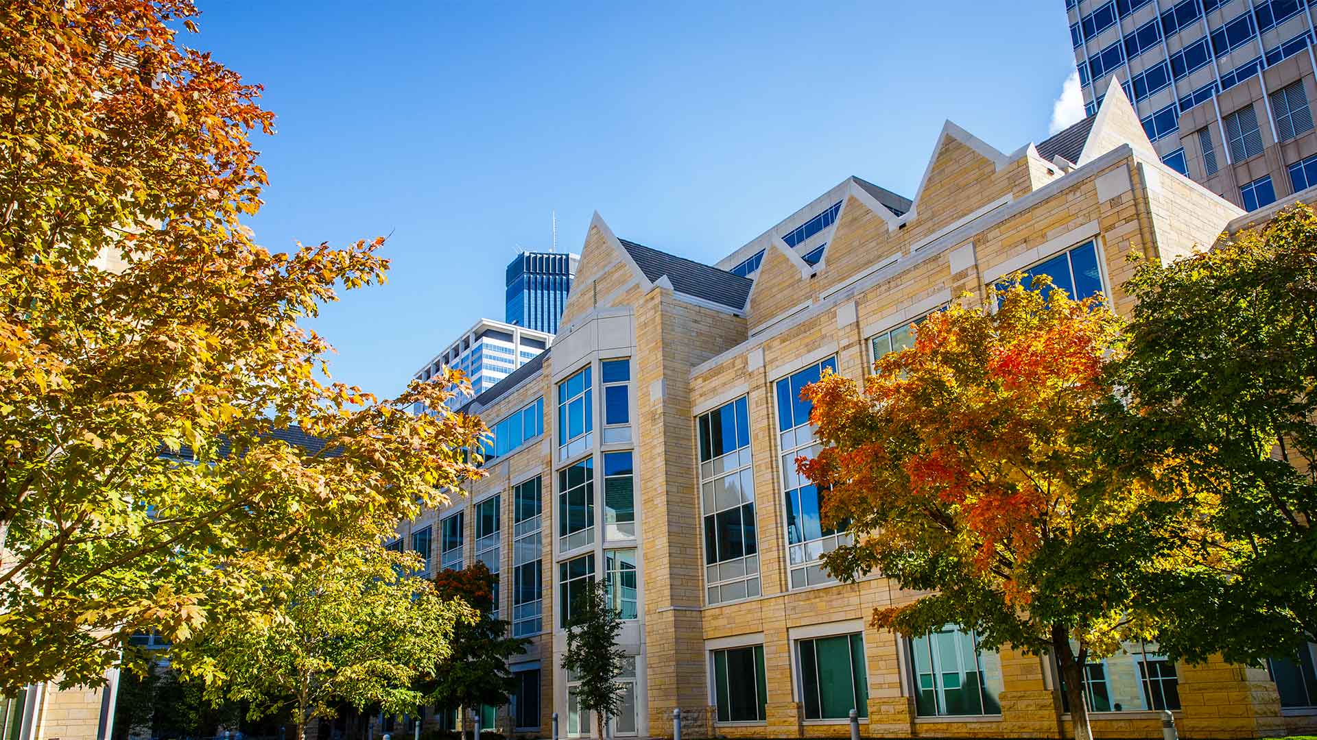 Terrence Murphy Hall in the Fall