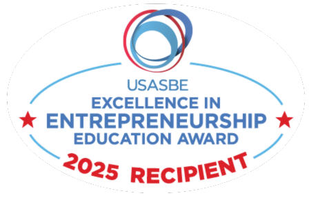 USASBE 2025 Excellence in Entrepreneurship Award Badge