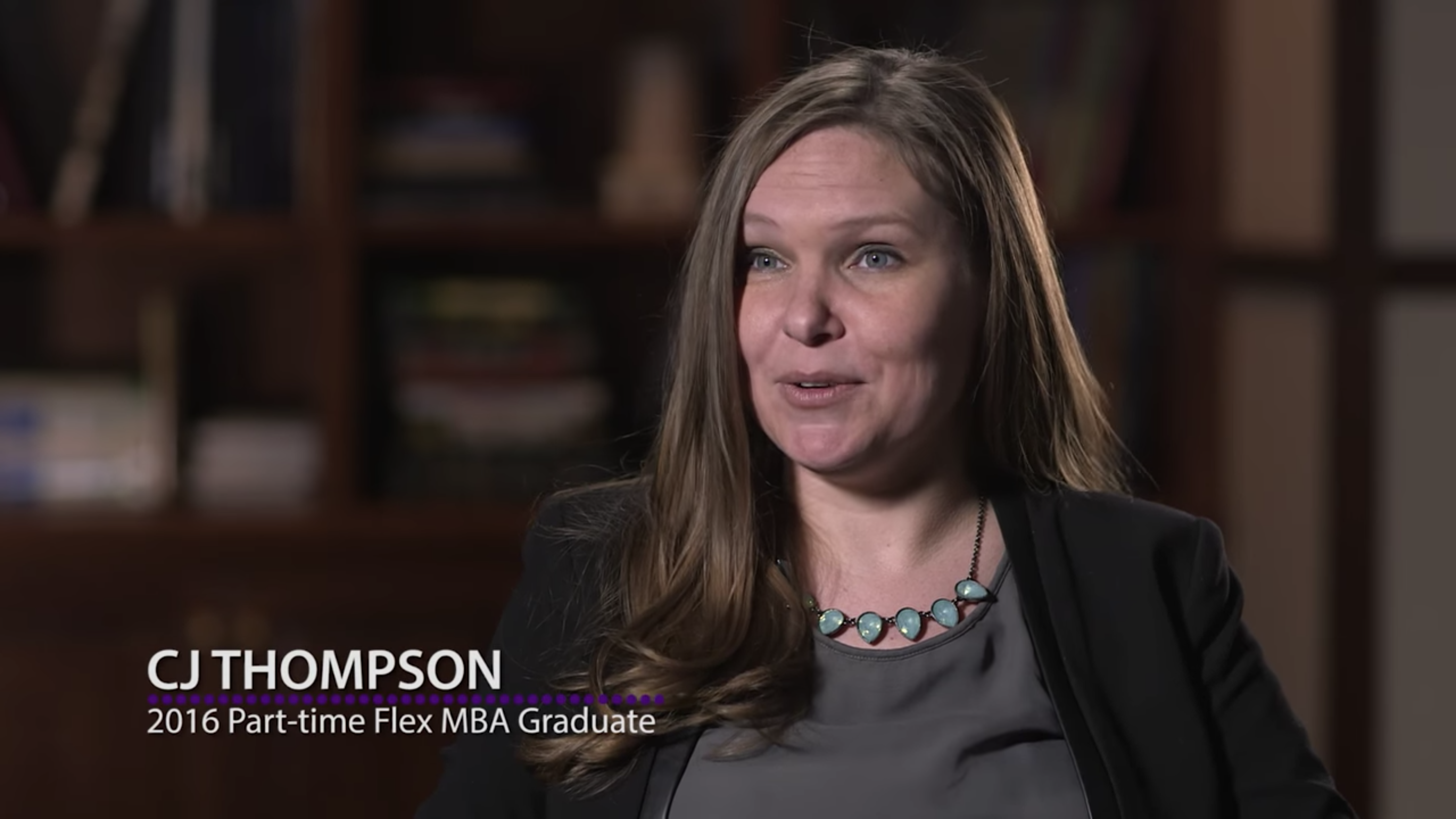 CJ Thompson '16 talks about her experience in the Part-time MBA program.