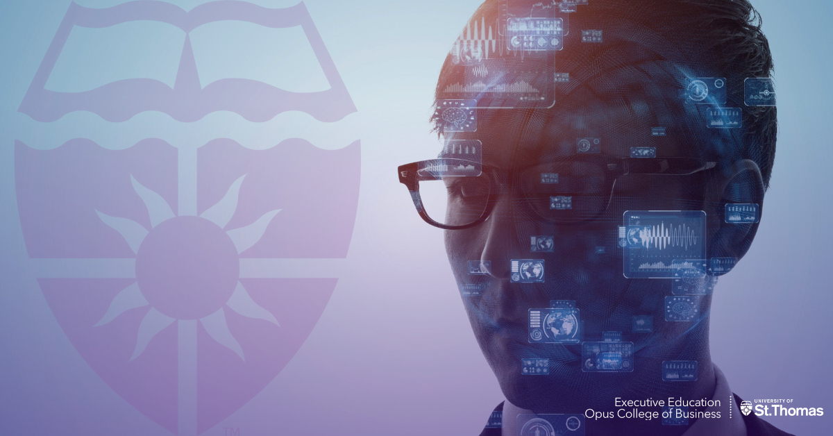 man using artificial intelligence at St. Thomas