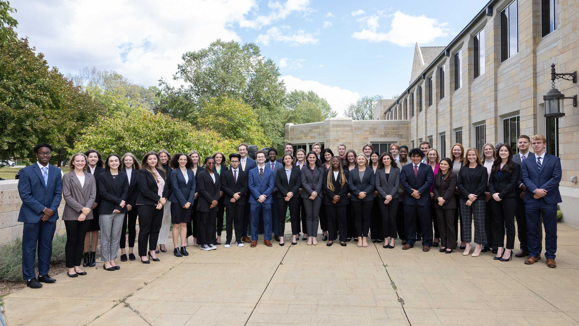 GHR Fellows pose together outside Anderson Student Center.