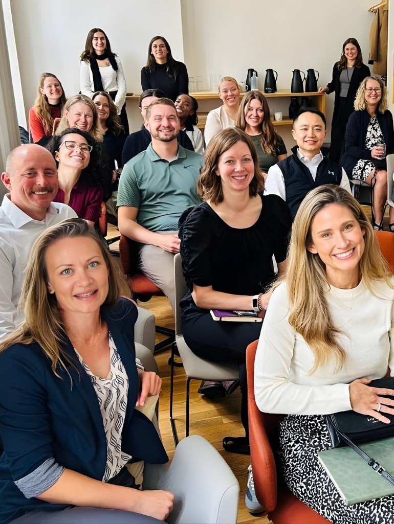 Group of Executive MBA students on study abroad trip