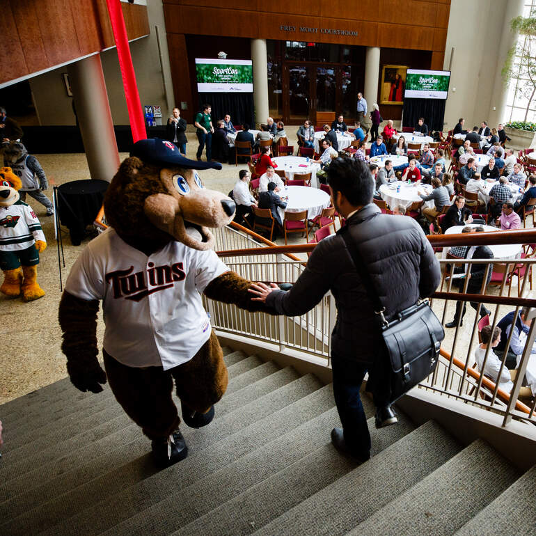 Image of MN mascots in Law School