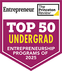 Princeton Review Badge Top 25 Entrepreneurship Programs
