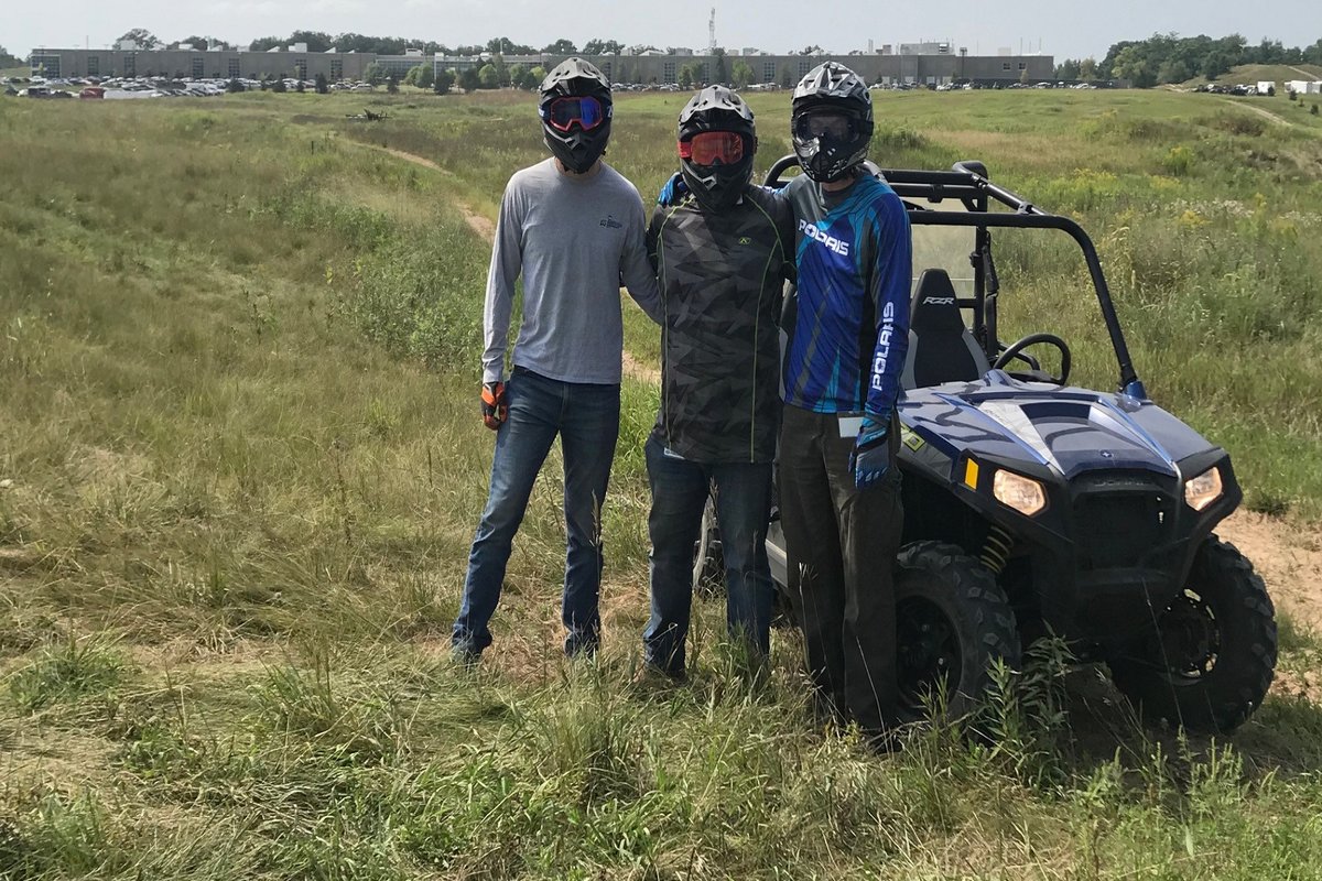 MBA student Nic Jantzen at his summer internship at Polaris