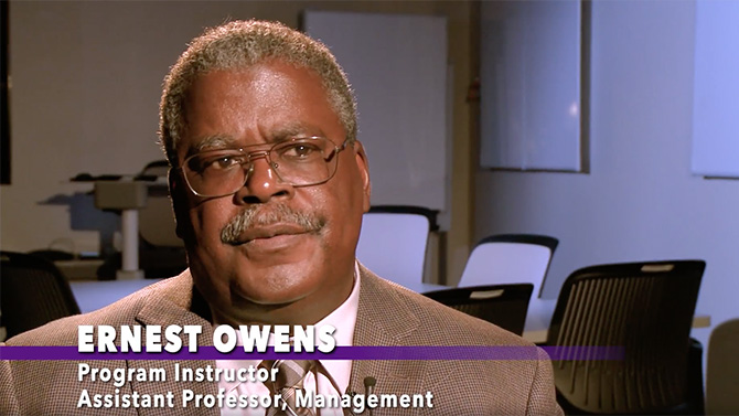 Ernest Owens, program instructor and assistant professor of management, states that the Certified Professional Project Manager program (CPPM) covers a full suite of issues that the project manager has to deal with. 